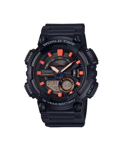 Casio AEQ-110W-1A2 Negro Hombre deportivo