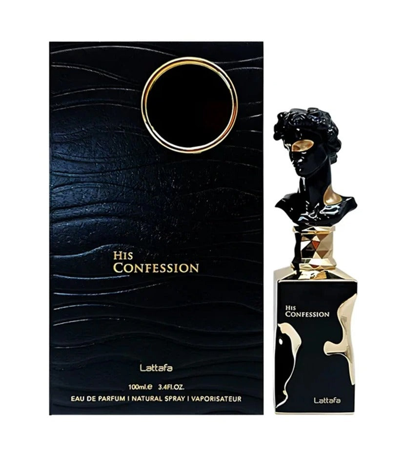 His Confession De Lattafa 100 ML EDP Hombre - Original