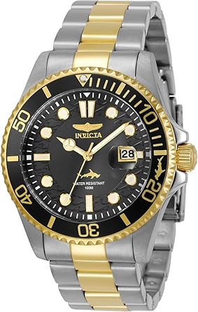 Invicta Reloj de cuarzo Pro Diver para hombre con correa de acero inoxidable, dos tonos, 22 (Modelo 30023)