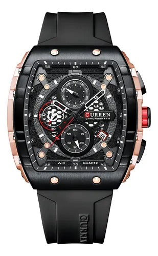 Reloj de pulsera CURREN original de acero inoxidable para hombre (con caja y bolsa)